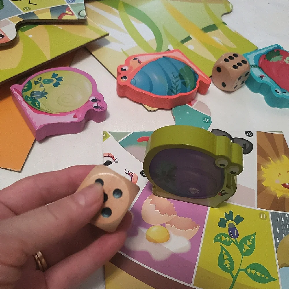 French XXL Snail Race Game and Puzzle Jumbo 3-7years